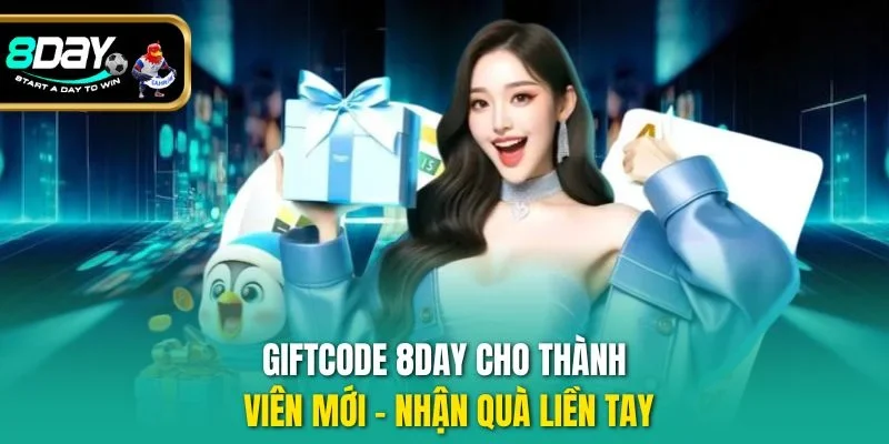 giftcode 8DAY cho thành viên mới
